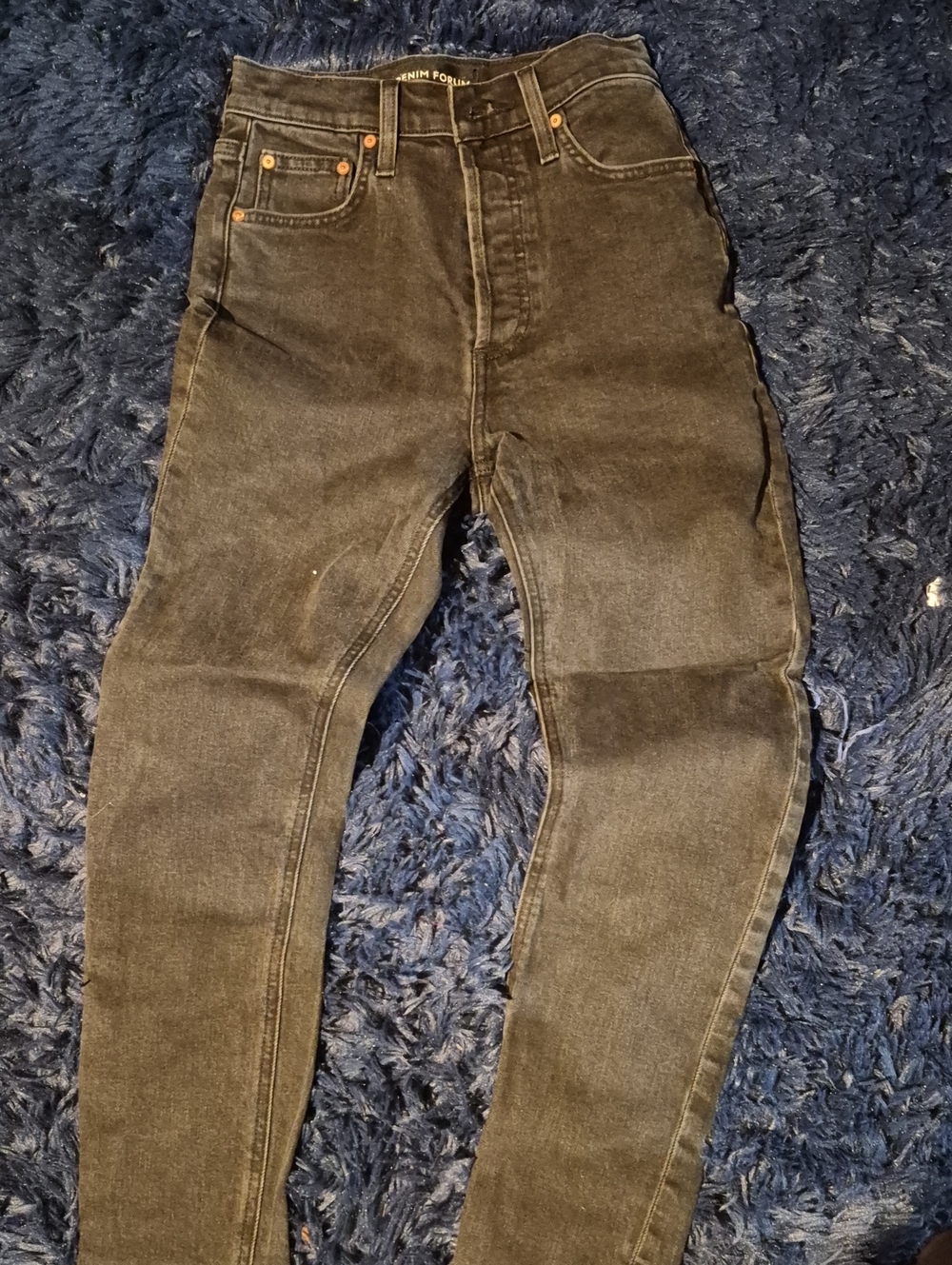 Denim Forum Black High-Rise Women's Jeans